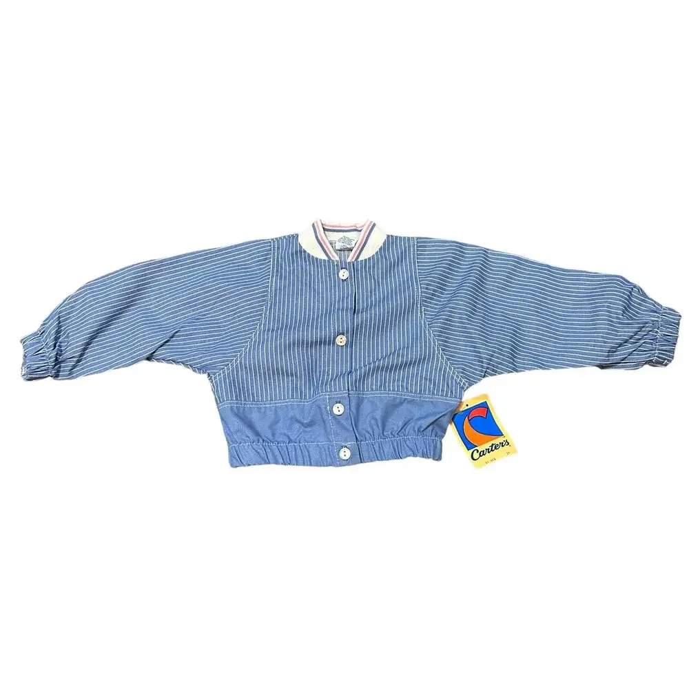 Vintage Carter's Made in USA button Front Top Jacket Size 2T New NWT
